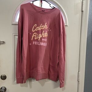 Women's Pink Graphic Sweatshirt